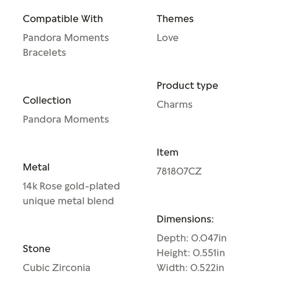 PANDORA ❤️ BNIB Pavé hearts padlock dangle charm - Picture 8 of 9